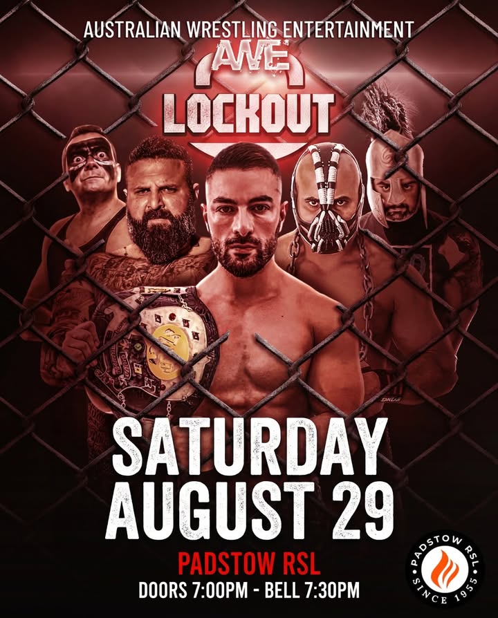 Featured image for “AWE Lockout Pro Wrestling Night at Padstow RSL”