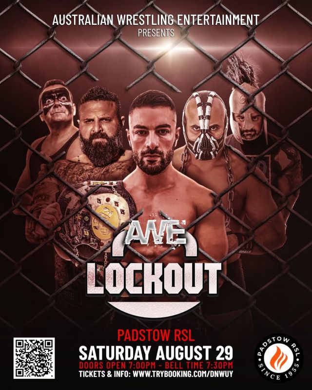 Featured image for “AWE Lockout Live Wrestling at Padstow RSL – 29 August”